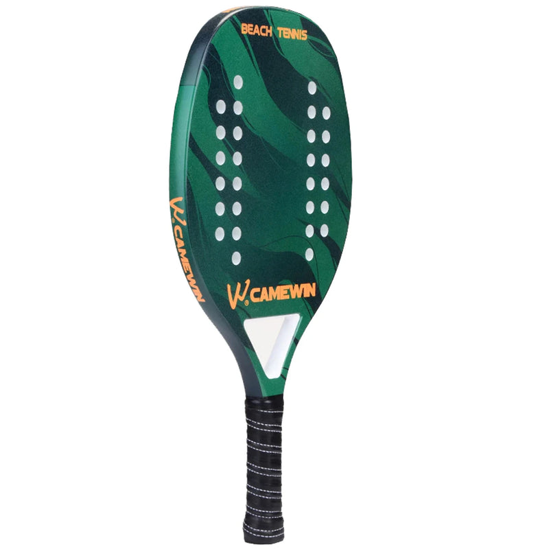 Beach Tennis Camewin Original Light Carbon Fiber and Glass Fibre Racket Professional Racket with Launch Protective Cover